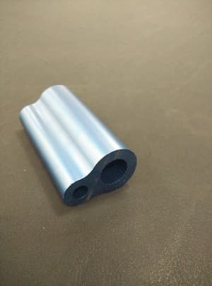 Aluminum alloy extruded hollow section for automobile usage